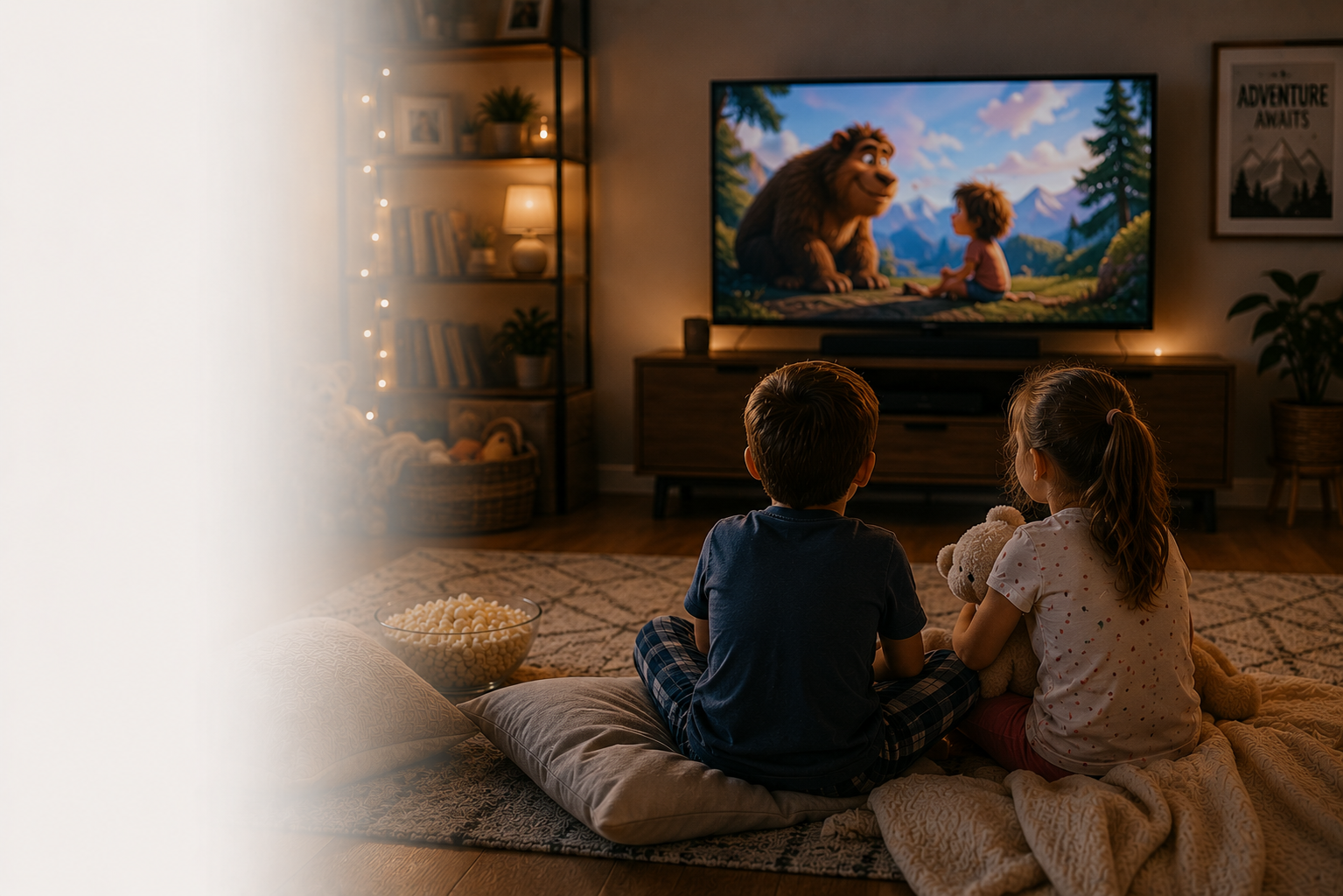 Children watching CleanStream together