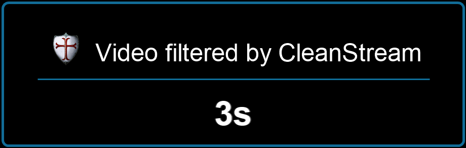 Video filtered by CleanStream with a 3 second countdown